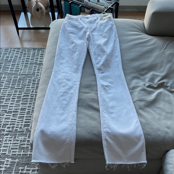 New L'AGENCE Ruth High-Waisted Straight Jeans in Blanc Size 25 - Picture 2 of 6